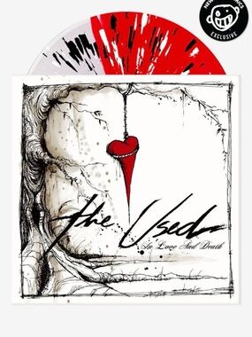 The Used 'In Love And Death' Red & White Vinyl Record Newbury Comics Exclusive